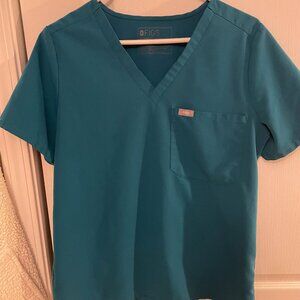 Figs Catarina Scrub top - PACIFIC BLUE - PO #2133